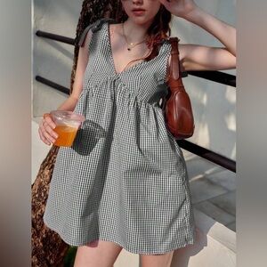 Gingham Sleeveless Dress NWOT